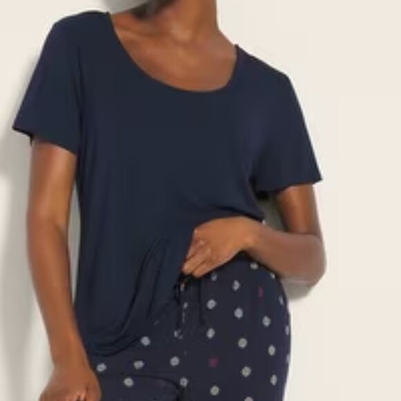 NWT Soma COOL NIGHTS Banded Bottom/Short Sleeve Pajama Set - Picture 4 of 4